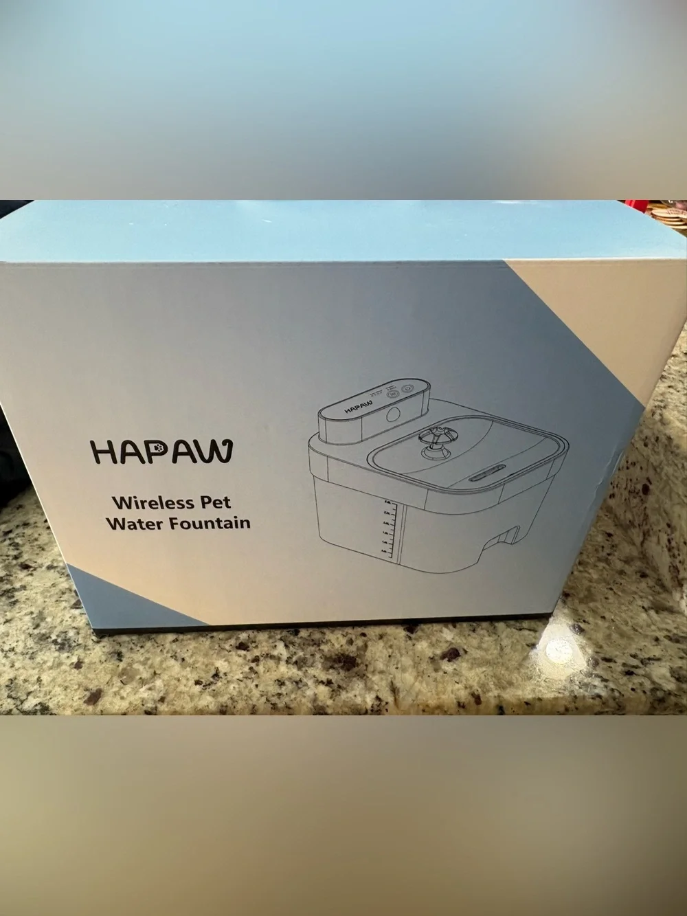 Hapaw white Wireless Pet water Fountain Model P003 New in Box